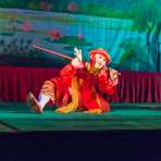 Traditional Burmese popular dances  at Mintha Theater in Mandalay, Myanmar, Burma, Indochina, South East Asia.