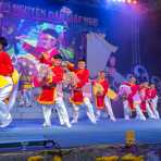 Folkloristic dances for 2014 lunar New Year Tet celebration, Hoi An, Quang Nam Province, Viet Nam, Indochina, South East Asia.