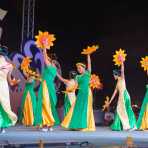 Folkloristic dances for 2014 lunar New Year Tet celebration, Hoi An, Quang Nam Province, Viet Nam, Indochina, South East Asia.