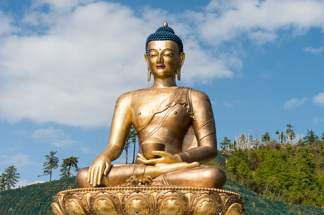 A colossal bronze statue of Buddha, close to 200' in height, Kuensel Phodrang, Kingdom of Bhutan, Asia