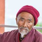 Old man from the countryside, Kingdom of Bhutan, Asia