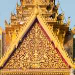 Particular of the Royal Palace in Phnom Penh. Kingdom of Cambodia, Indochina, South East Asia