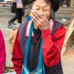 An old and joyful woman at Lan Cang market, Yunnan Province, China, Asia. Nikon D4, 24-120mm, f/4.0, VR