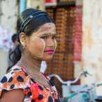 Beautiful girl at the market in Sittwe, Rakhine State, Myanmar, Indochina, South Easr Asia.