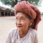 Old woman from the Pao people ethnic minority group. Pattu Village, Shan State, Myanmar, Indochina, South East Asia.