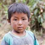 Child from the high elevation of the Cordillera Blanca, Peru, South America