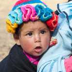 Child from the high elevation of the Cordillera Blanca, Peru, South America