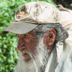 Old man at the market in Huaraz, Peru, South America