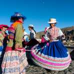 Traditional dances in Chivay, Peru, South America