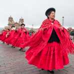 Popular celebration for the religious festivity of the Virgen de la Navidad, Cusco, Peru, South America