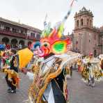 Popular celebration for the religious festivity of the Virgen de la Navidad, Cusco, Peru, South America