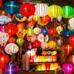 Colorful lanterns on display, Hoi An, Quang Nang Province, Viet Nam, Indochina, South East Asia