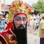 A master of a traditional Vietnamese funeral, Hoi An, Quang Nam province, Viet Nam, Indochina, South East Asia.